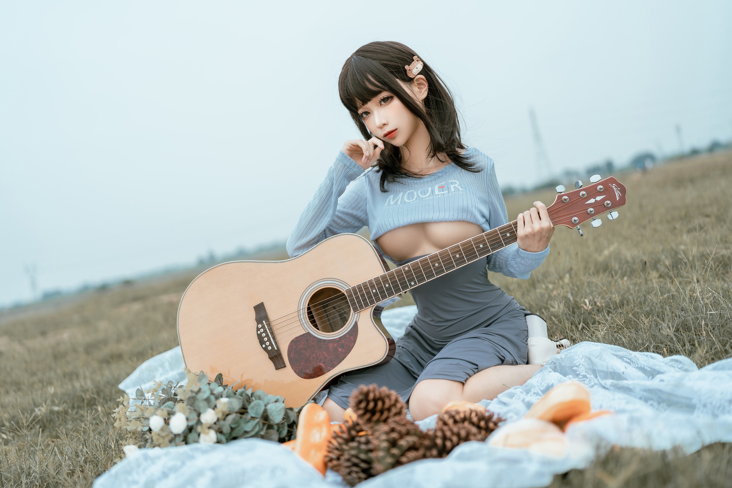 图片[1]-蠢沫沫 – NO.142 吉他妹妹 [50P]-XikXak